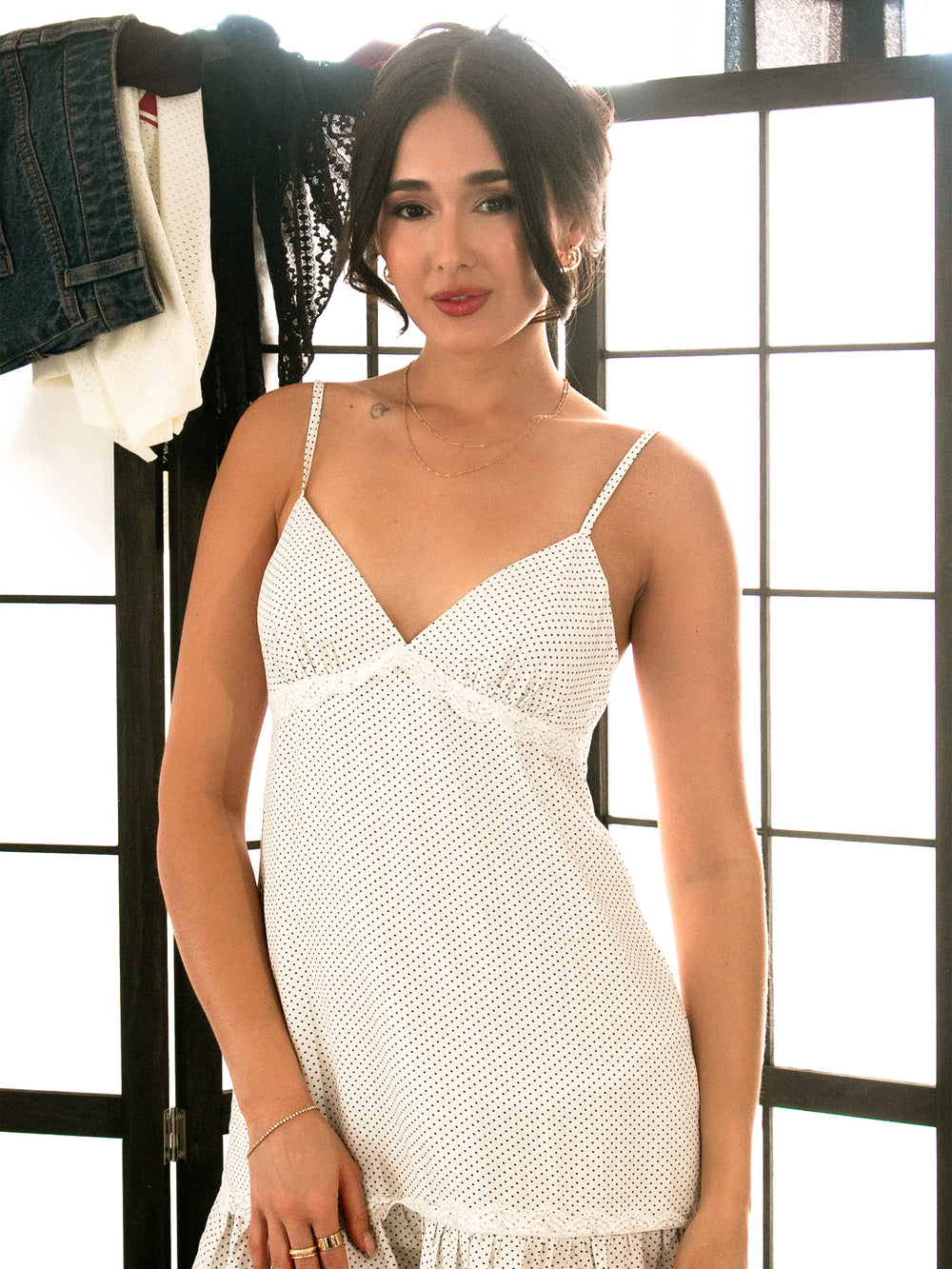 HARLOW JENNY DRESS - PIN DOT