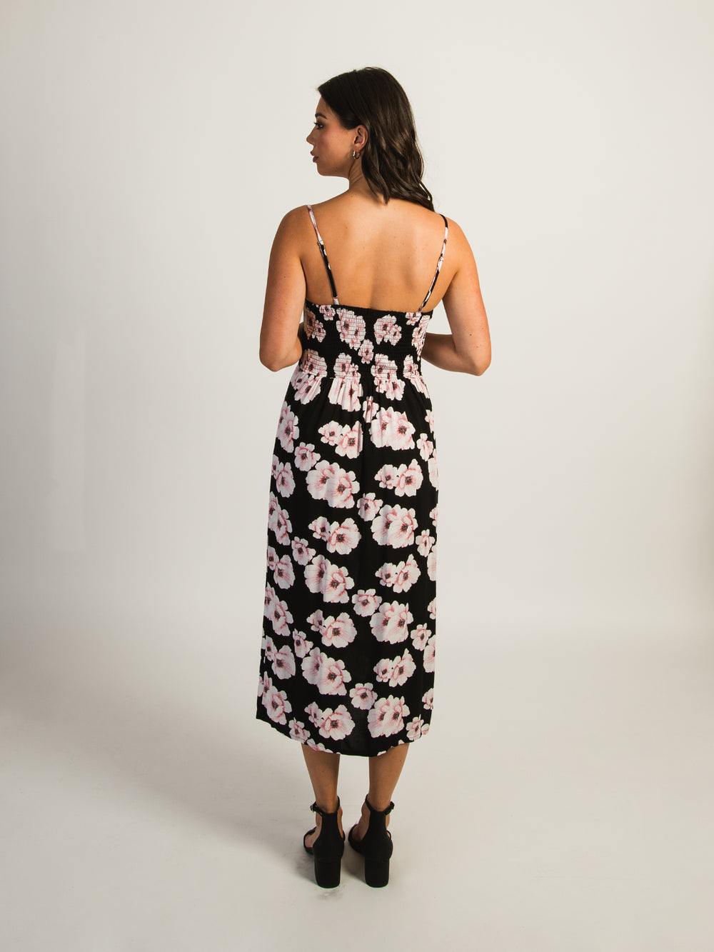 HARLOW MALIA SLIT DRESS - BLACK