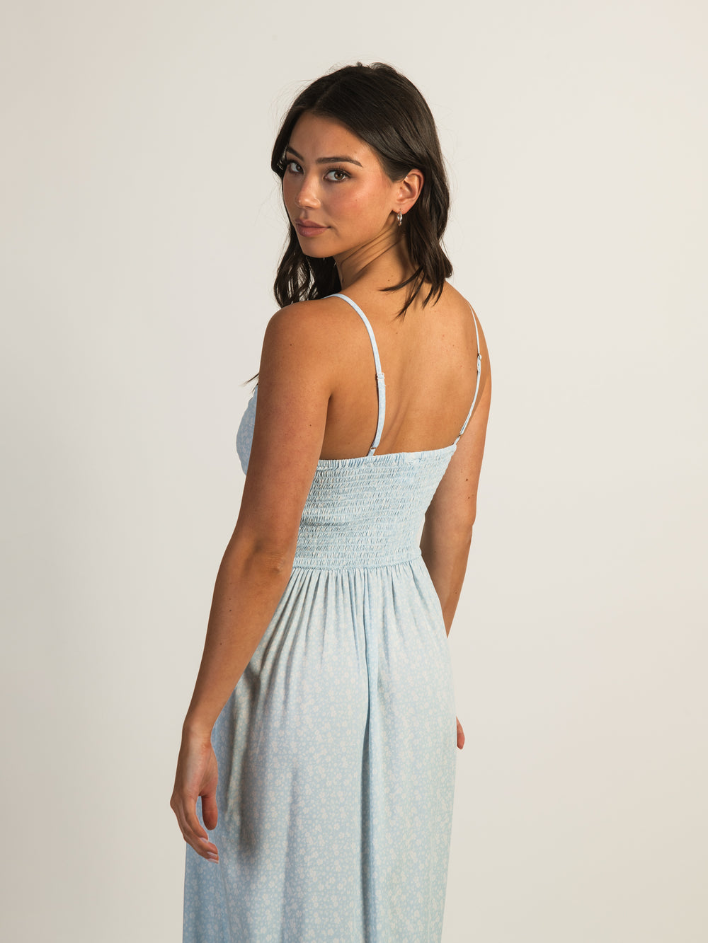 HARLOW MALIA SLIT DRESS - BLUE