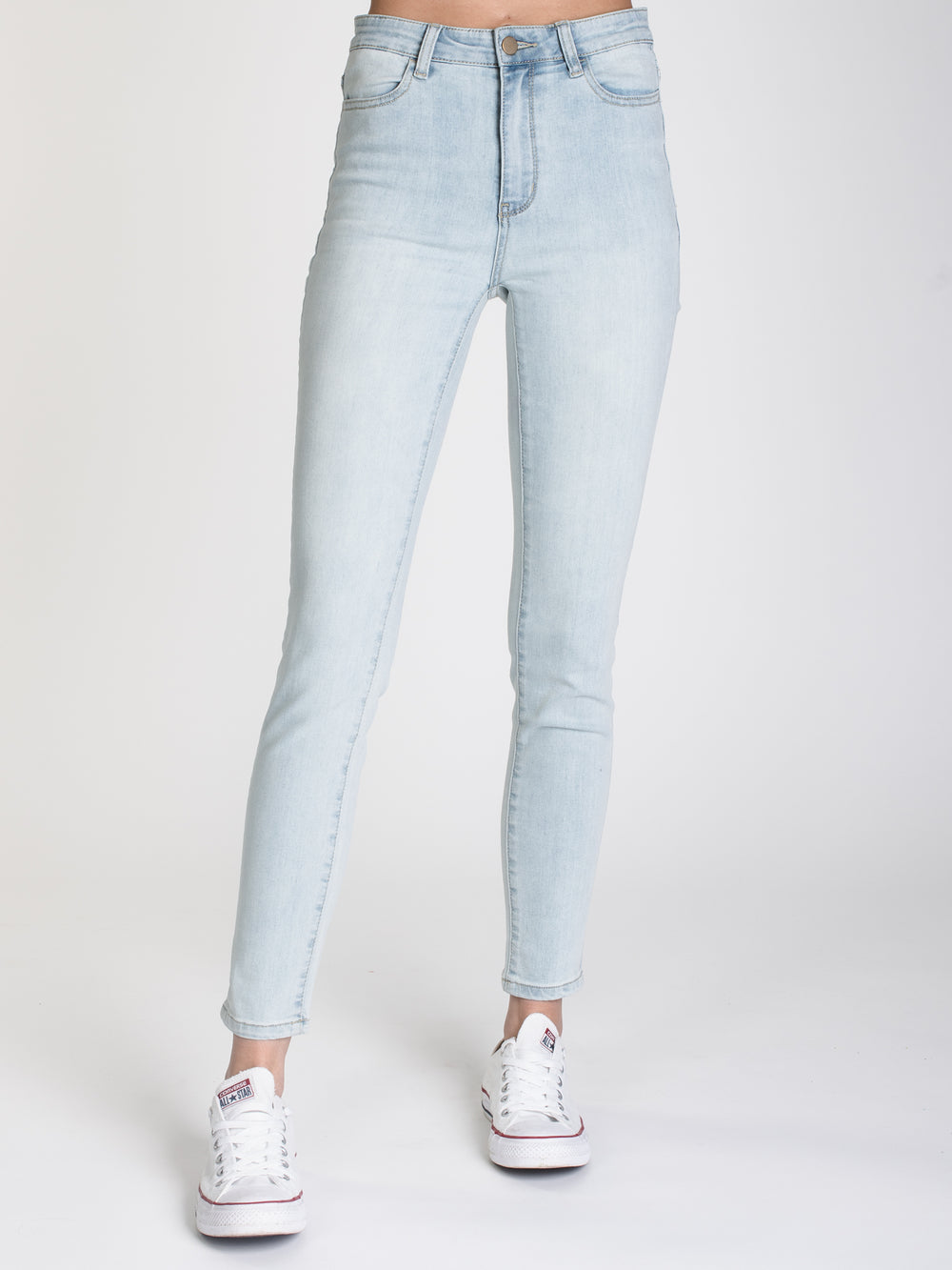 JEAN SKINNY TAILLE HAUTE POUR FEMMES - CLAIR - LIQUIDATION