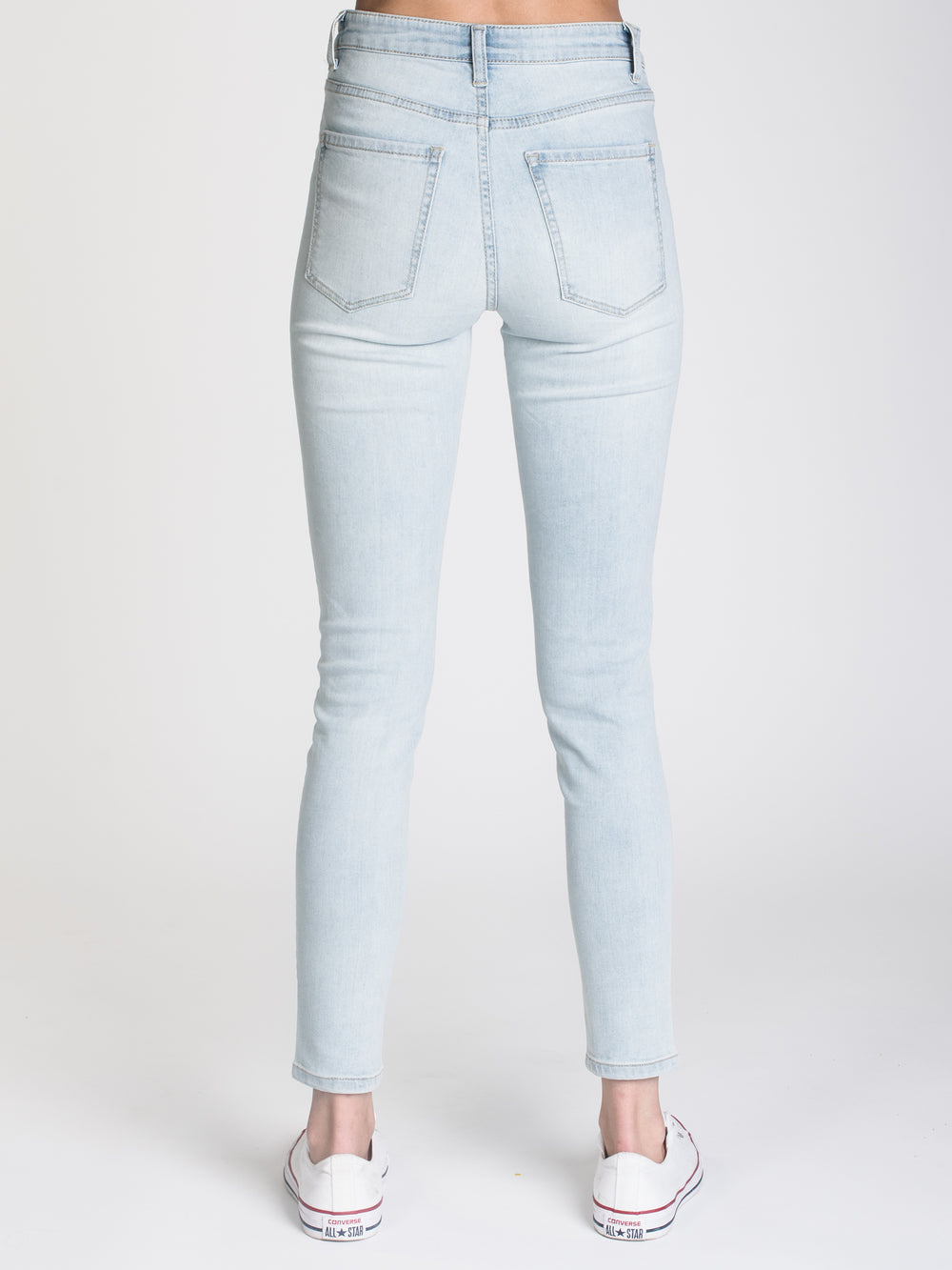 JEAN SKINNY TAILLE HAUTE POUR FEMMES - CLAIR - LIQUIDATION