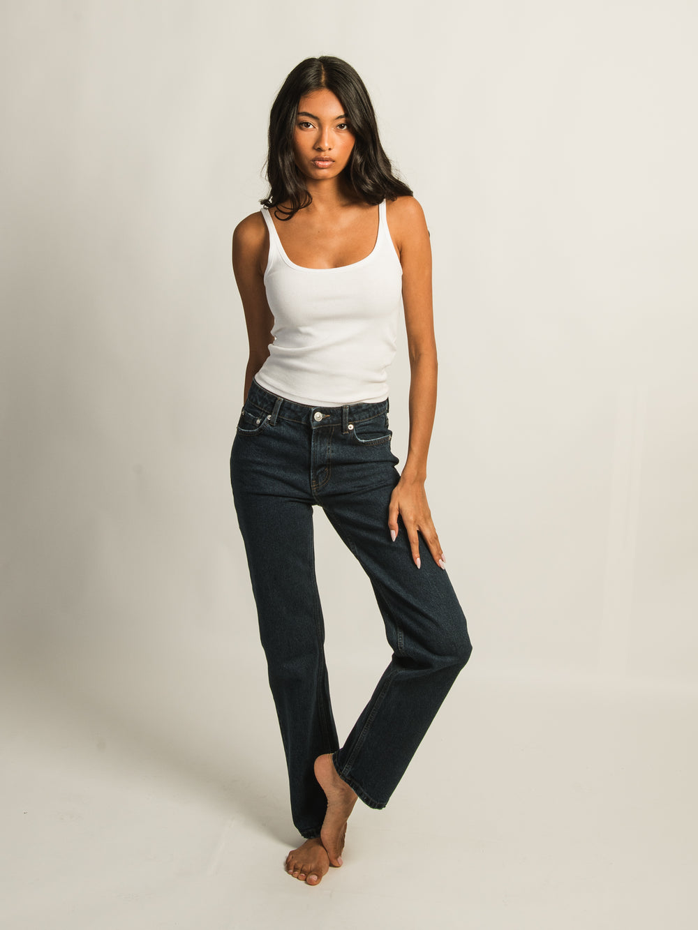 HARLOW HARLOW MID-RISE STRAIGHT JEAN - Boathouse
