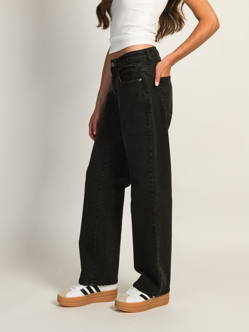 HARLOW HARLOW BAGGY JEAN - BLACK - CLEARANCE - Boathouse