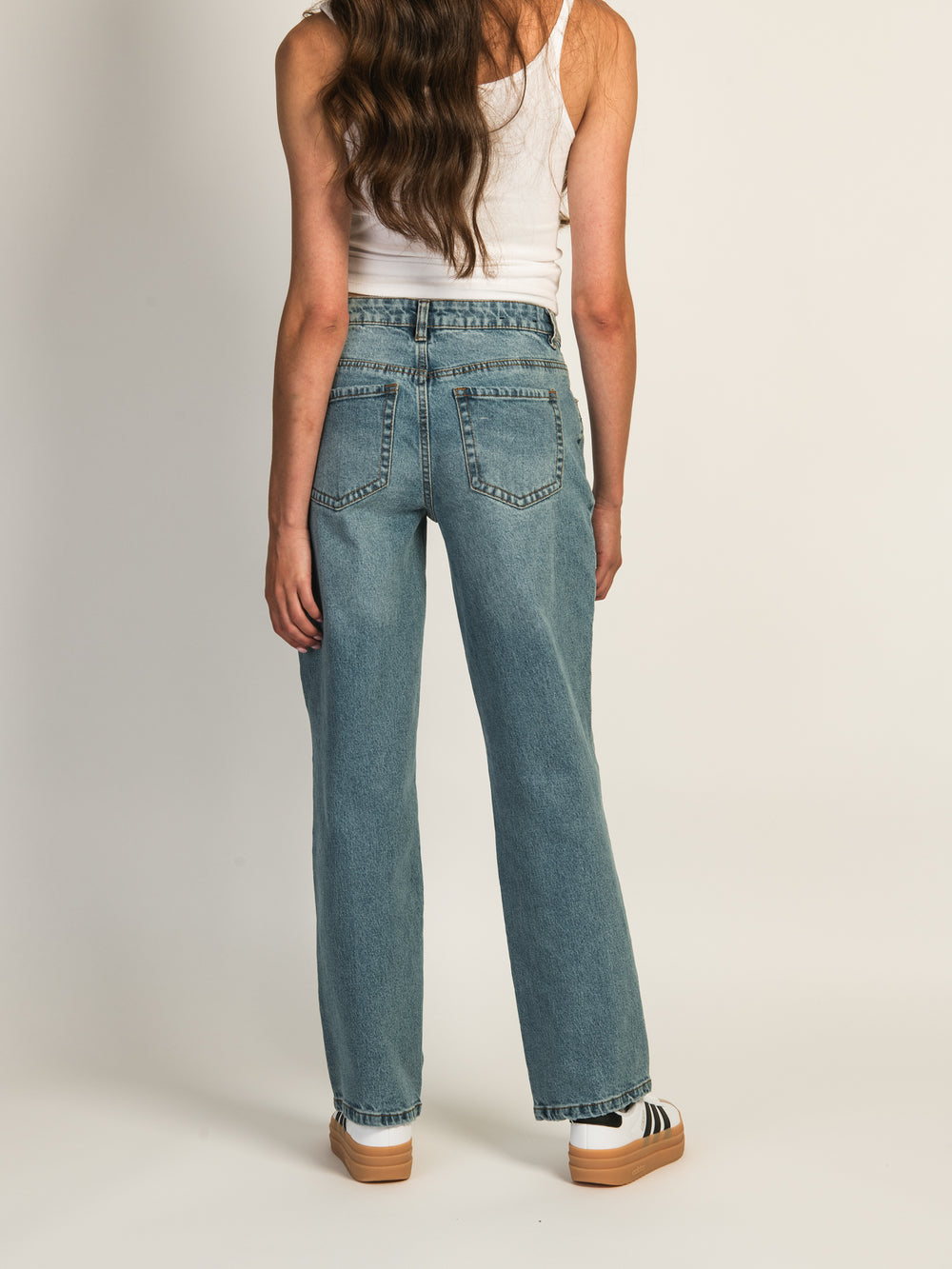 HARLOW HARLOW BAGGY JEAN - MID WASH - CLEARANCE - Boathouse
