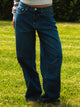 HARLOW HARLOW BAGGY BOYFRIEND JEAN - DARK WASH - Boathouse