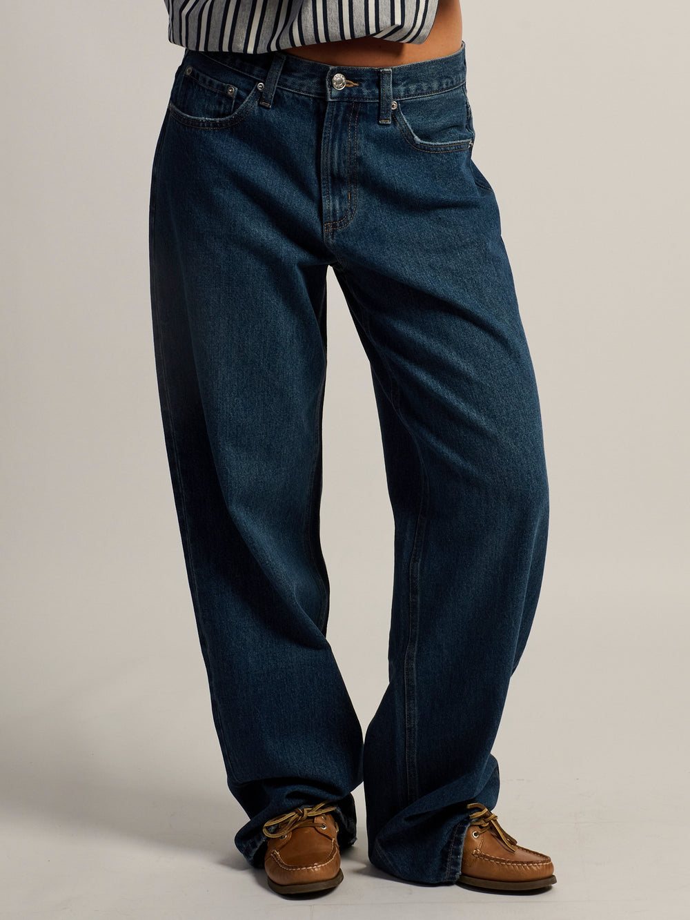 HARLOW BAGGY BOYFRIEND JEAN - DARK WASH