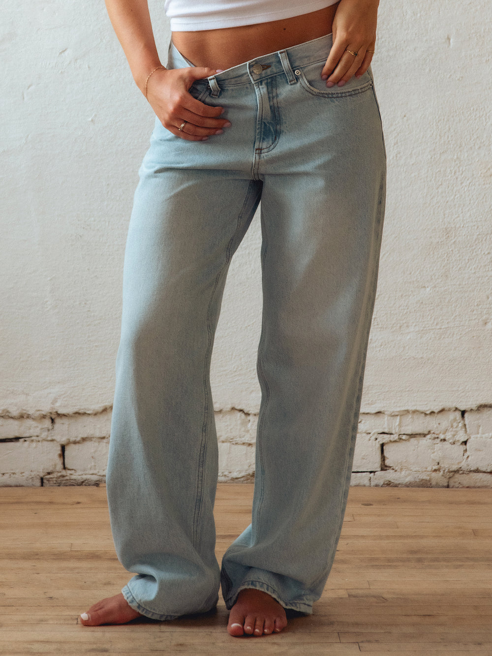 HARLOW BAGGY BOYFRIEND JEAN - LIGHT WASH DENIM