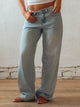 HARLOW HARLOW BAGGY BOYFRIEND JEAN - LIGHT WASH DENIM - Boathouse