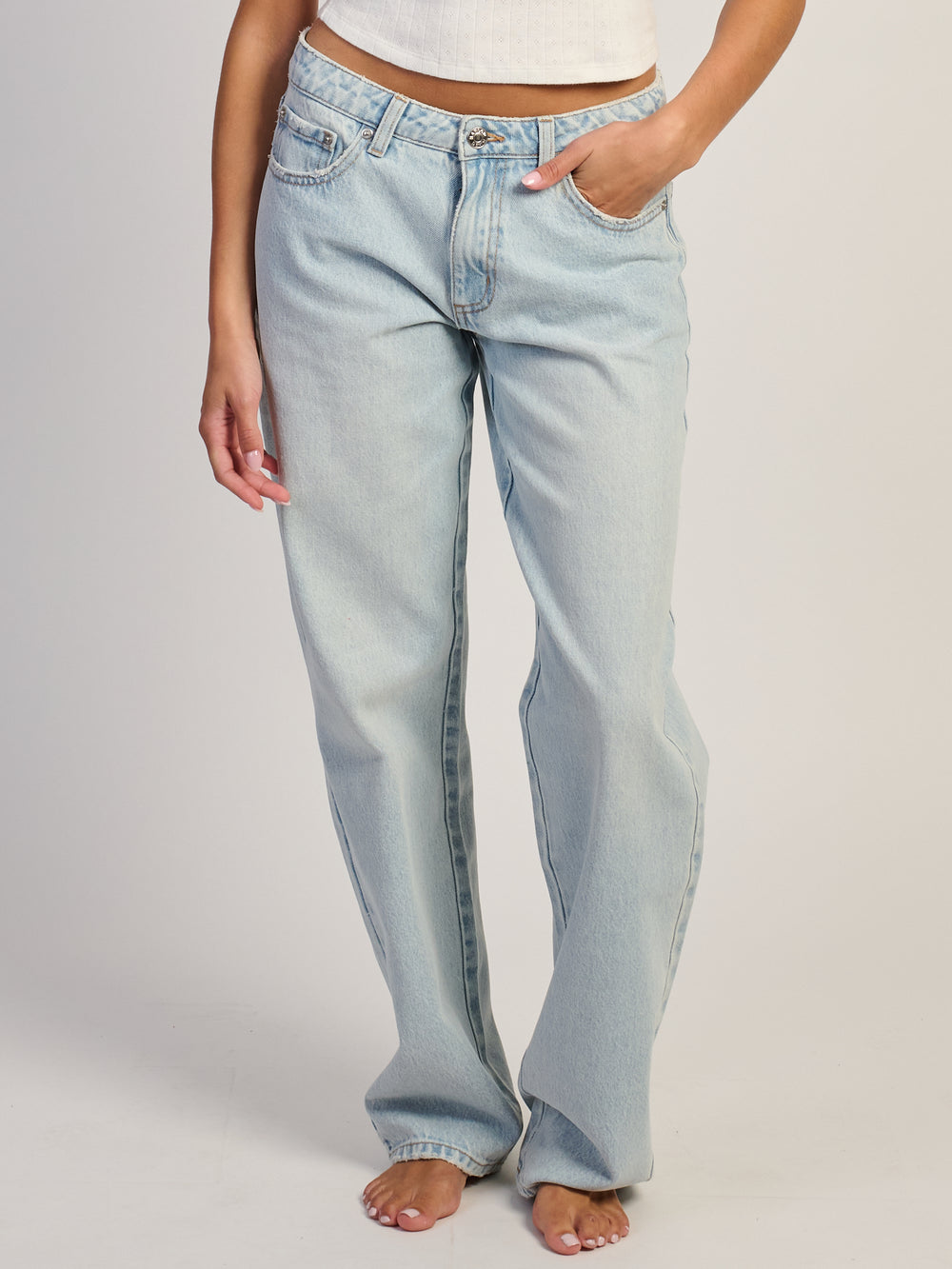 HARLOW BAGGY BOYFRIEND JEAN - LIGHT WASH DENIM