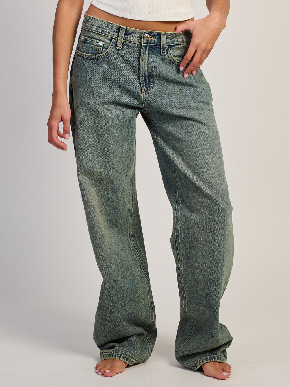 HARLOW BAGGY BOYFRIEND JEAN - BLUE