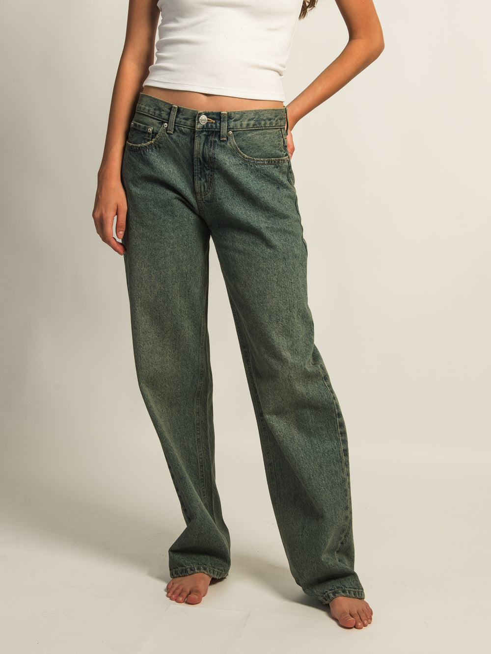 HARLOW HARLOW BAGGY BOYFRIEND JEAN - BLUE - Boathouse