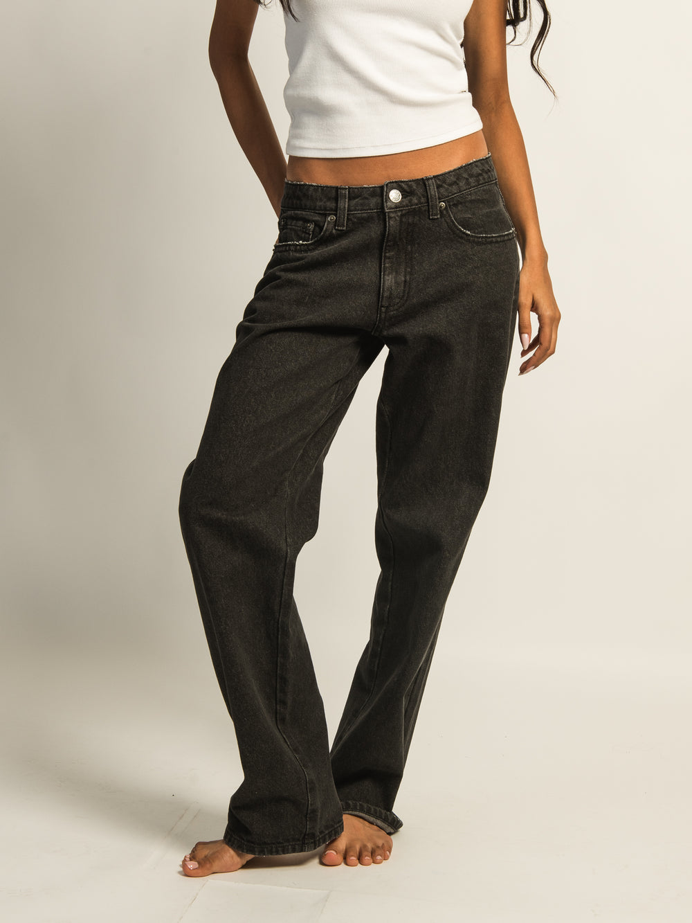 HARLOW BAGGY JEAN - BLACK