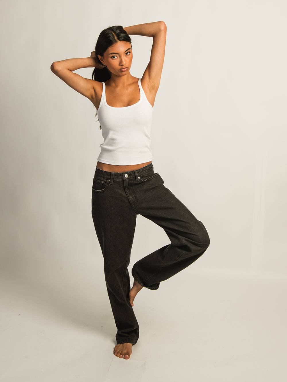 HARLOW BAGGY JEAN - BLACK