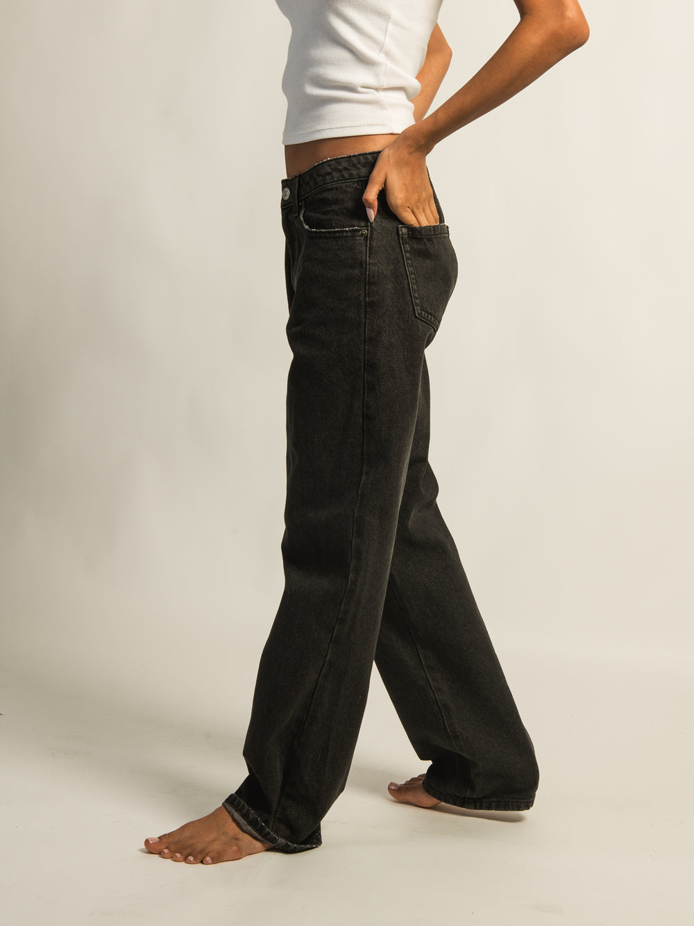HARLOW BAGGY JEAN - BLACK