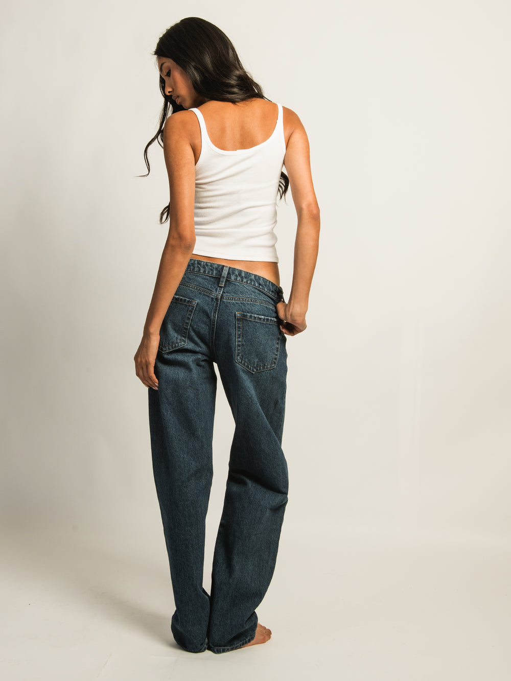 HARLOW BAGGY JEAN - DARK WASH