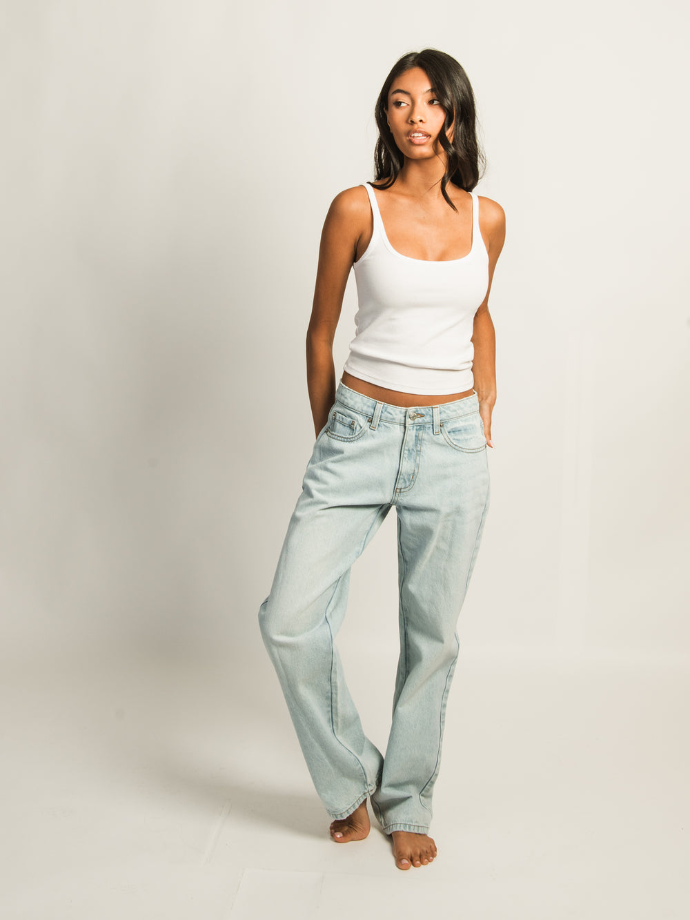 HARLOW BAGGY JEAN - LIGHT WASH DENIM