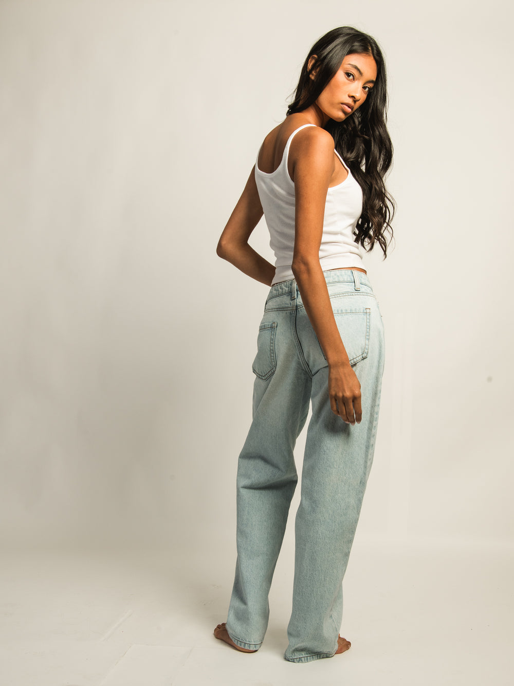 HARLOW BAGGY JEAN - LIGHT WASH DENIM