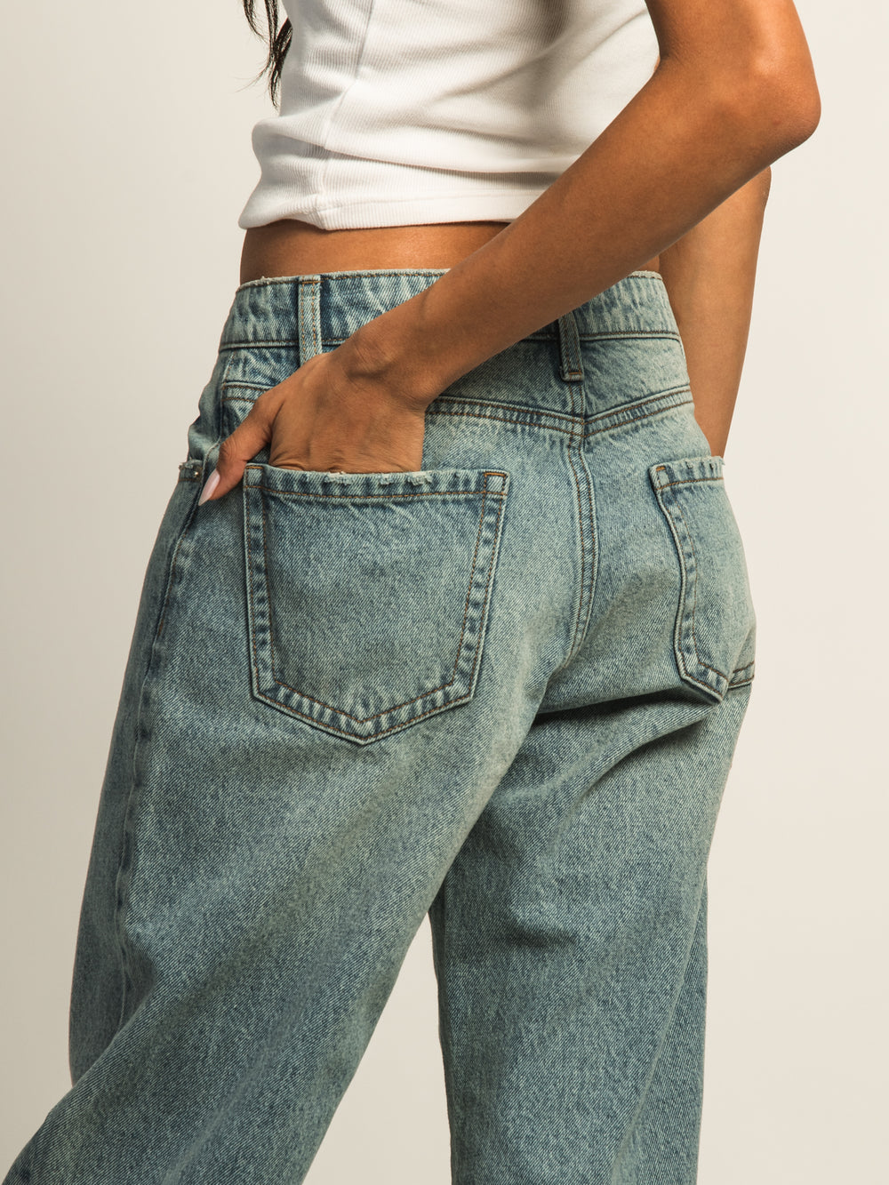 HARLOW HARLOW BAGGY JEAN - MID WASH - Boathouse
