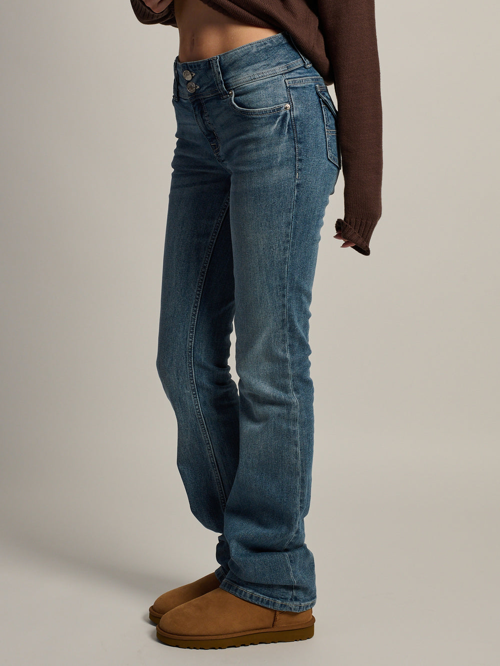 JEAN BOOTCUT TAILLE BASSE HARLOW