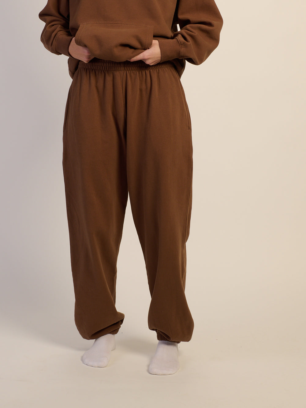 HARLOW BEAU SWEATPANT-CHOCOLATE