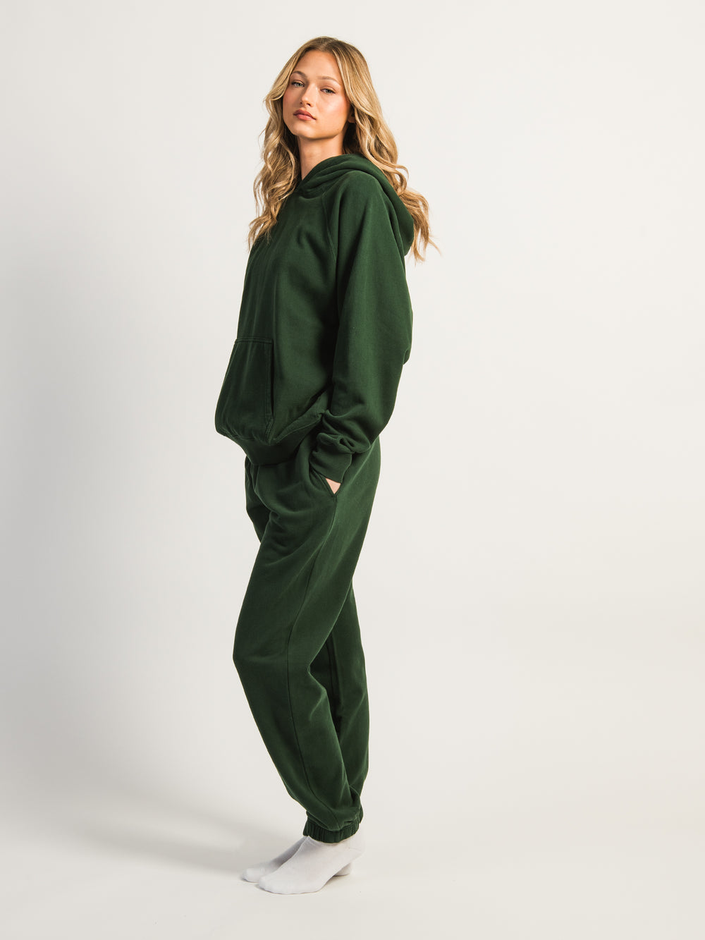 HARLOW JORDANA RELAXED SWEATPANT - FOREST
