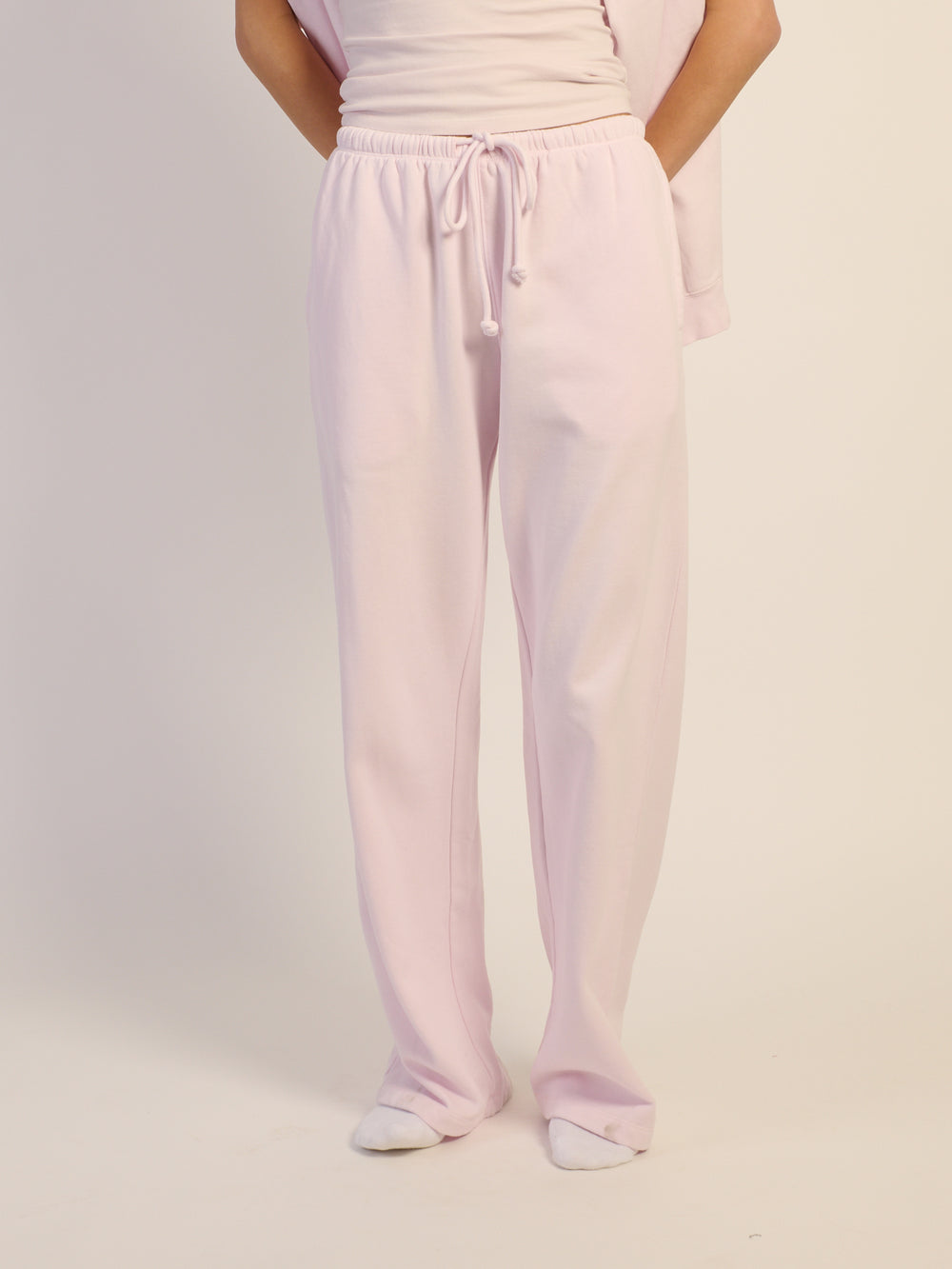 SWEATPANT HARLOW STELLA COUPE DROITE – ROSE CLAIR