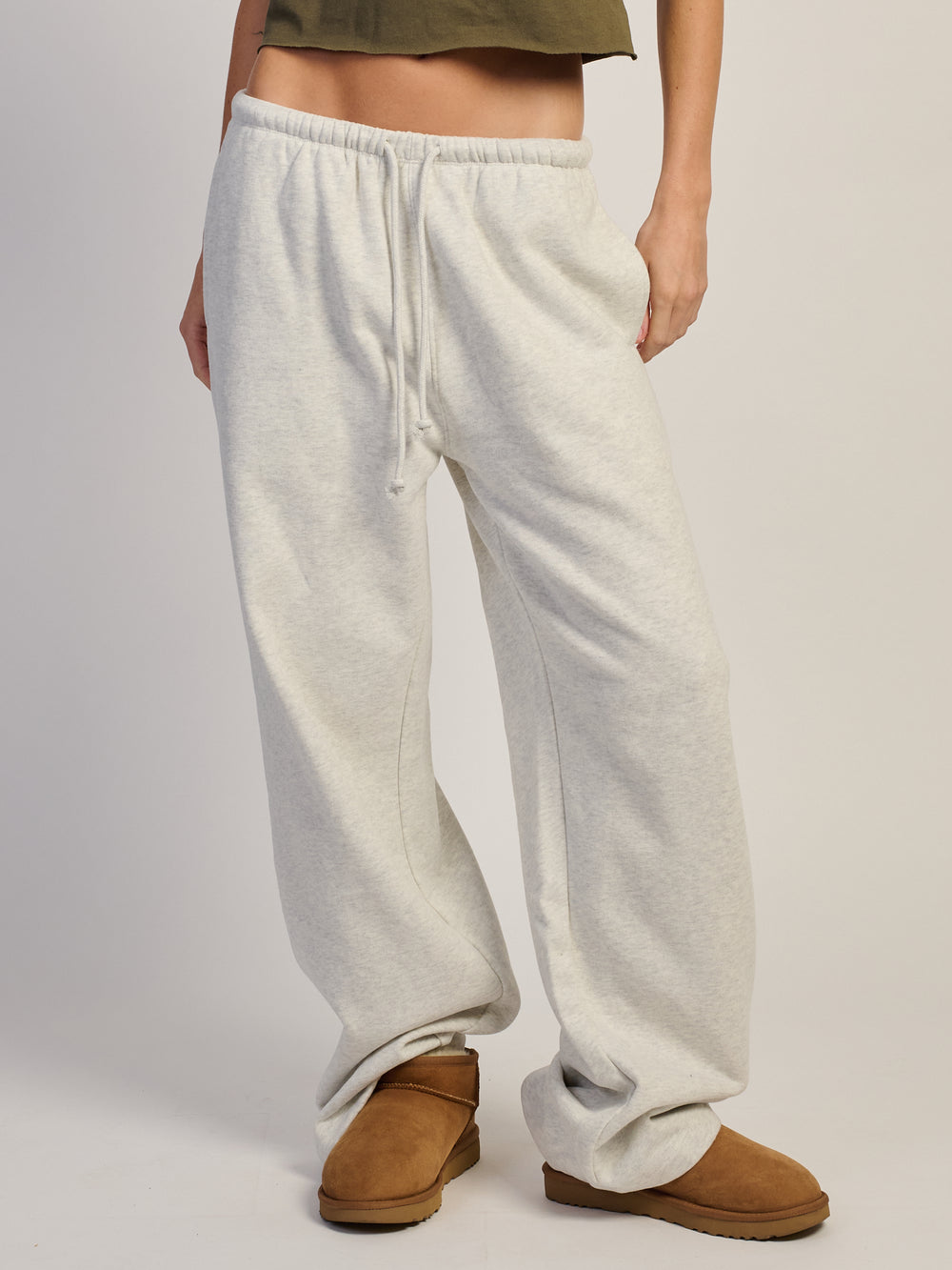 HARLOW STELLA STRAIGHT LEG SWEATPANT - CLOUD