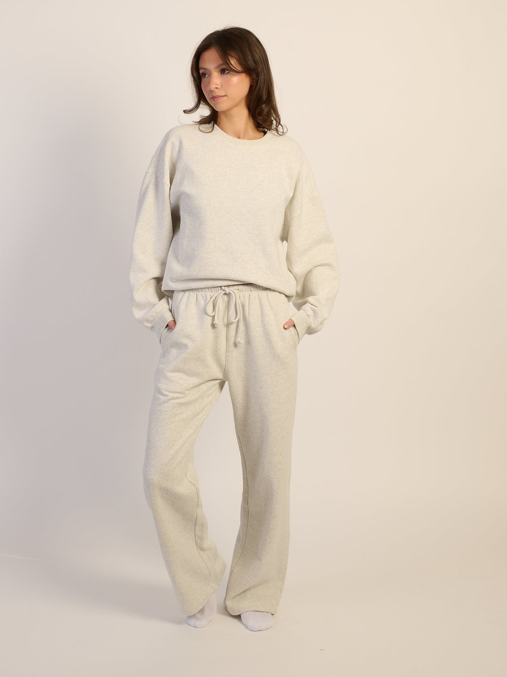 HARLOW STELLA STRAIGHT LEG SWEATPANT - CLOUD