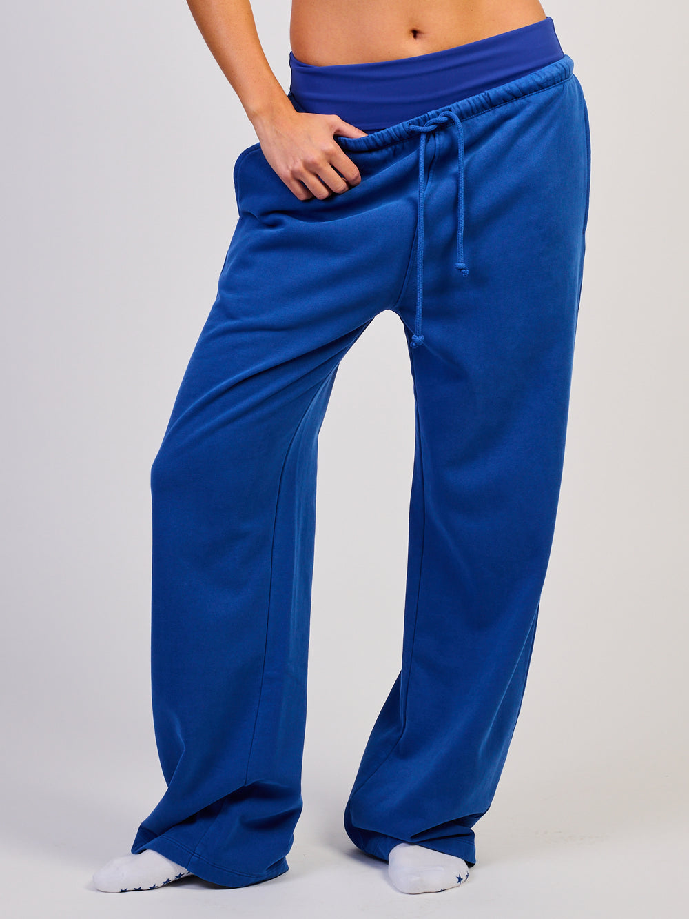 HARLOW HARLOW ACTIVE STELLA STRAIGHT LEG SWEATPANT - COBALT - Boathouse