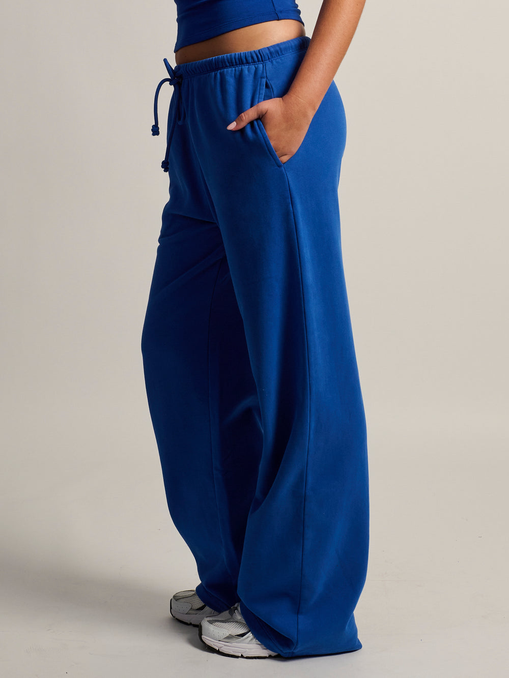 SWEATPANT JAMBE DROITE HARLOW STELLA - COBALT