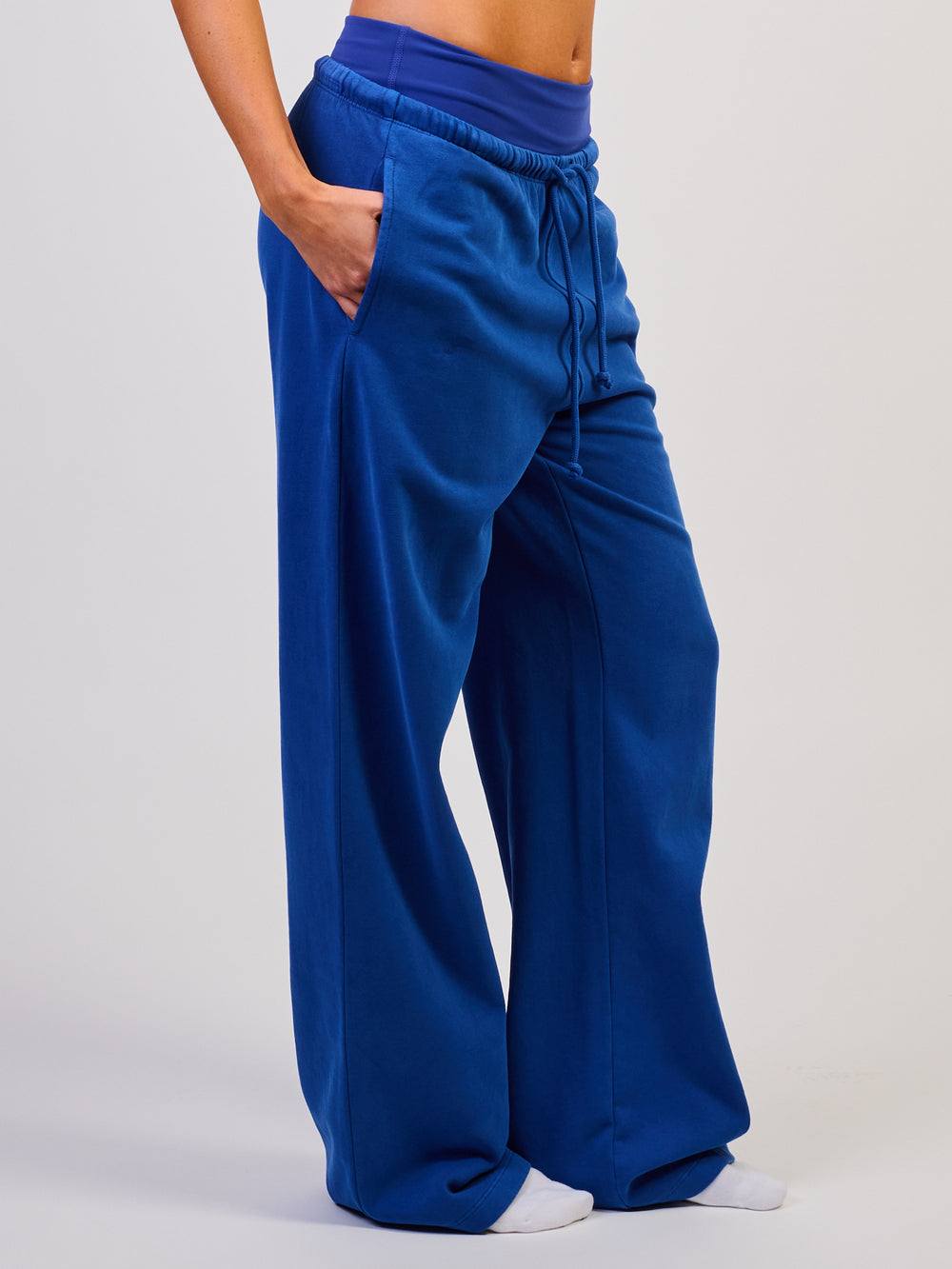 HARLOW HARLOW ACTIVE STELLA STRAIGHT LEG SWEATPANT - COBALT - Boathouse