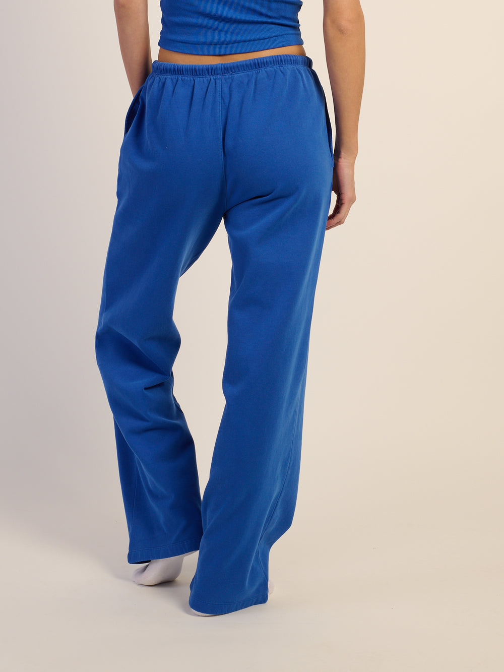HARLOW STELLA STRAIGHT LEG SWEATPANT - COBALT