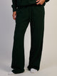 HARLOW STELLA STRAIGHT LEG SWEATPANT - FOREST