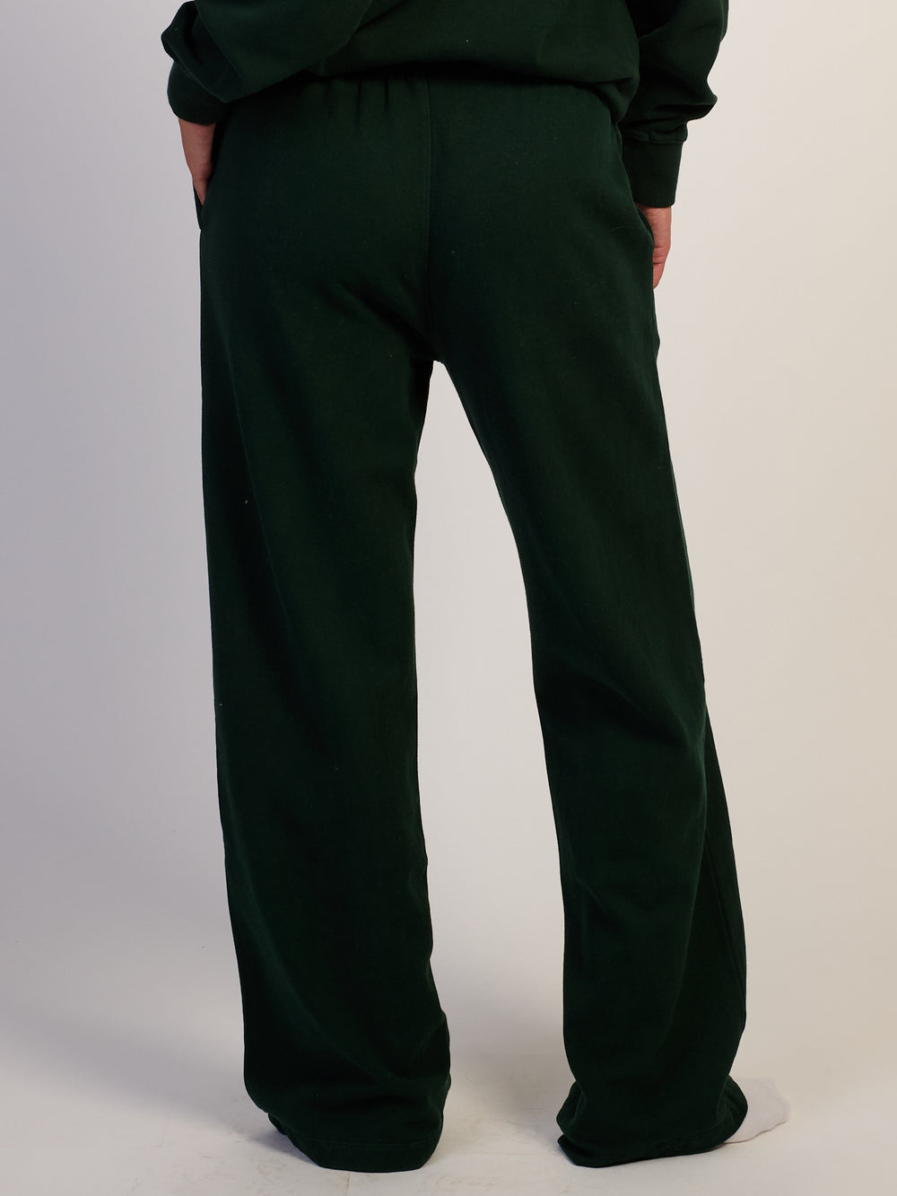 HARLOW STELLA STRAIGHT LEG SWEATPANT - FOREST