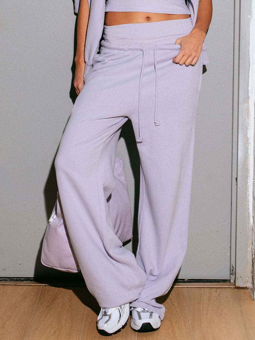 HARLOW HARLOW ACTIVE STELLA STRAIGHT LEG SWEATPANT - LILAC - Boathouse