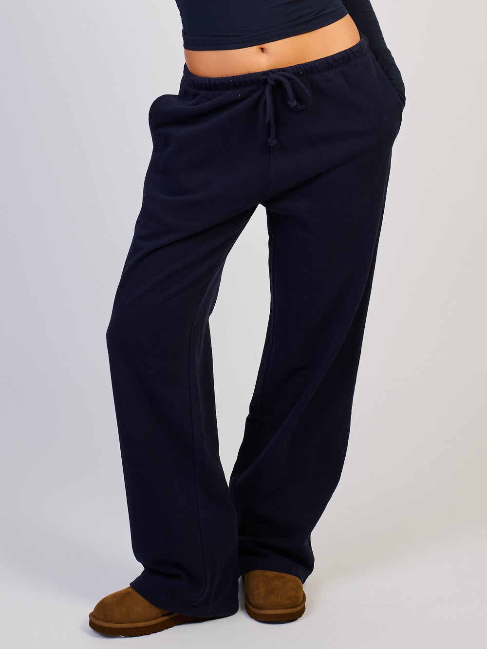 HARLOW HARLOW STELLA STRAIGHT LEG SWEATPANT - NAVY - Boathouse