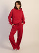 HARLOW STELLA STRAIGHT LEG SWEATPANT - RUBY