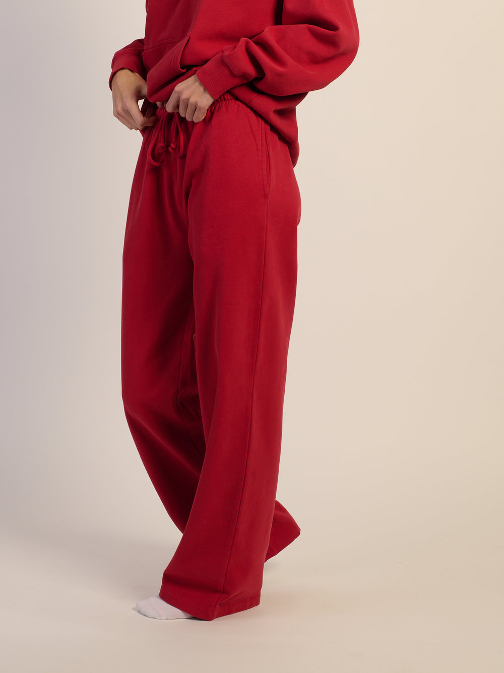HARLOW STELLA STRAIGHT LEG SWEATPANT - RUBY
