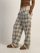 HARLOW HARLOW PLAID PANT - CREAM - Boathouse