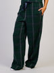 HARLOW PLAID PANT - FOREST