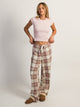 HARLOW HARLOW PLAID PANT - PINK - Boathouse