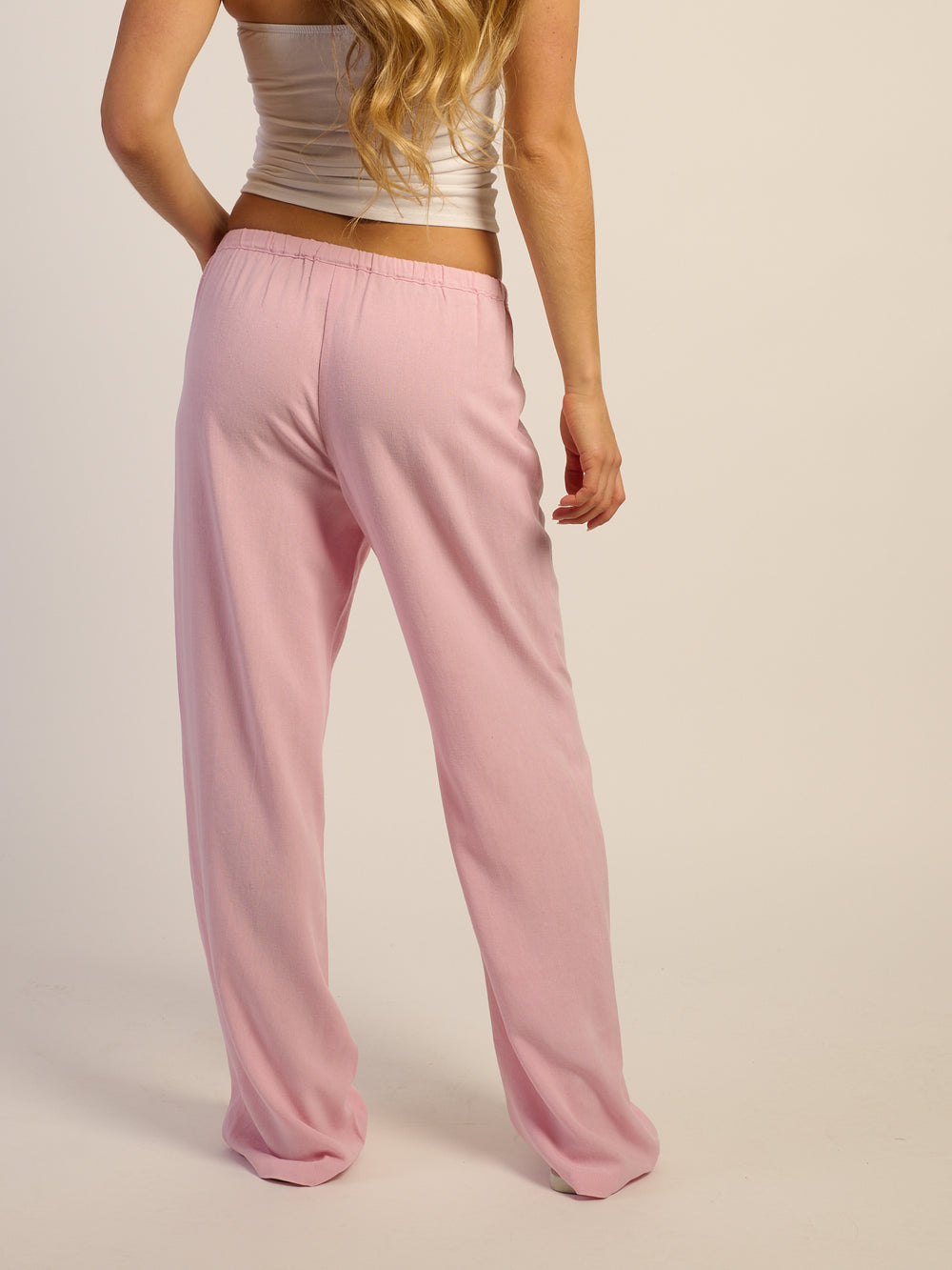 HARLOW LANA LINEN PANT - PINK