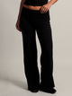 HARLOW HARLOW ESSENTIAL FOLDOVER WIDE LEG PANT - BLACK - Boathouse