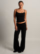 HARLOW HARLOW ESSENTIAL FOLDOVER WIDE LEG PANT - BLACK - Boathouse