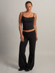 HARLOW HARLOW ESSENTIAL FOLDOVER WIDE LEG PANT - BLACK - Boathouse