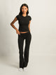 HARLOW HARLOW GIA FOLDOVER PANT - BLACK - Boathouse
