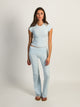 HARLOW HARLOW GIA FOLDOVER PANT - BLUE - Boathouse