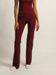 HARLOW HARLOW GIA FOLDOVER PANT - BURGUNDY - Boathouse