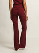 HARLOW HARLOW GIA FOLDOVER PANT - BURGUNDY - Boathouse