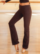 HARLOW HARLOW GIA FOLDOVER PANT - CHOCOLATE - Boathouse